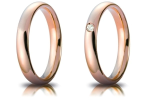 Fede Nuziale Comoda Oro Rosa Mod. Confort mm. 3,5