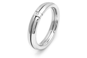 Fede Nuziale in Argento 925 mill. Mod. Lanzarote mm. 3,8