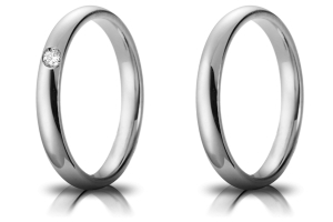 Fede Nuziale in Argento 925 Mill. Comoda Mod. Confort mm. 3