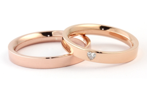 Fede Nuziale Oro Rosa Mod. Verona mm. 3,3