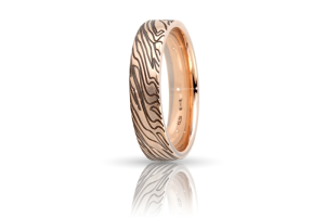 Fede Nuziale In Oro Rosa Mod. Seychelles mm. 5