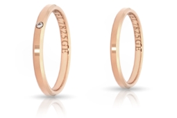 Fede Nuziale In Oro Rosa Mod. Serena mm. 2,5