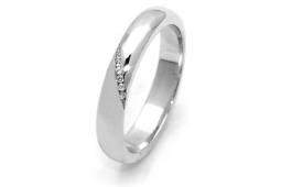 Fede Nuziale in Argento 925 mill. Mod. Rodi mm. 3,9