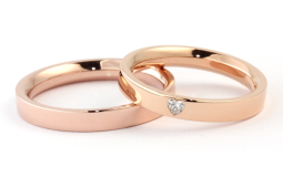 Fede Nuziale Oro Rosa Mod. Verona mm. 3,3