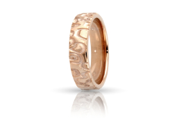 Fede Nuziale In Oro Rosa Mod. Nairobi mm. 5